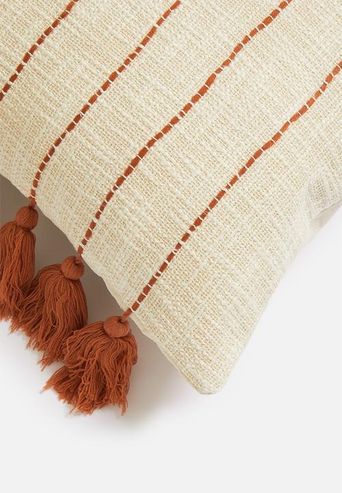 Sixth Floor - Marisol cushion cover - cream & rust
