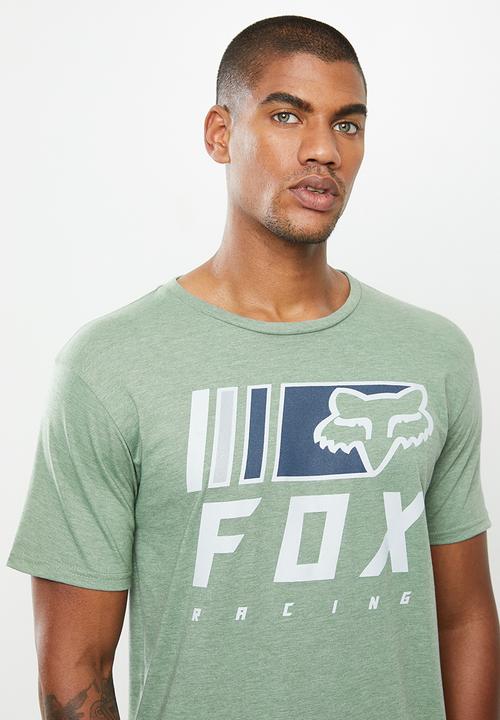 Fox - Overkill short sleeve tee - heather eucalyptus
