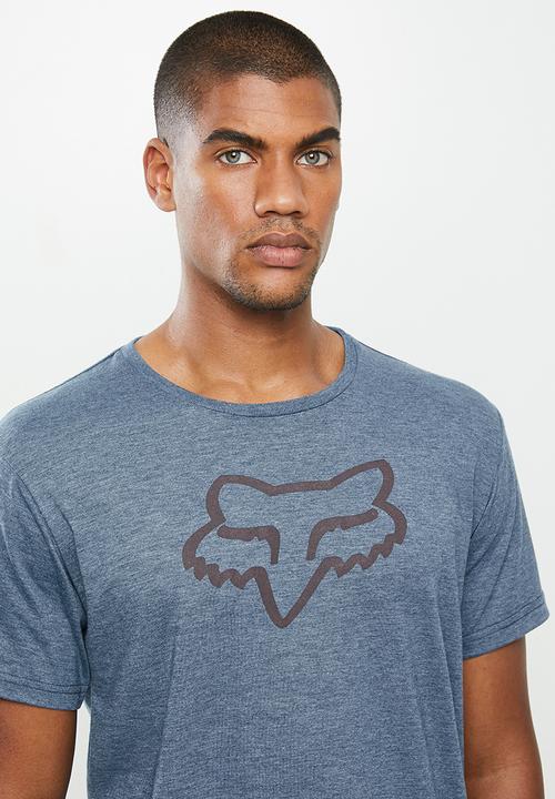 Fox - Legacy fox head short sleeve tee -  blue