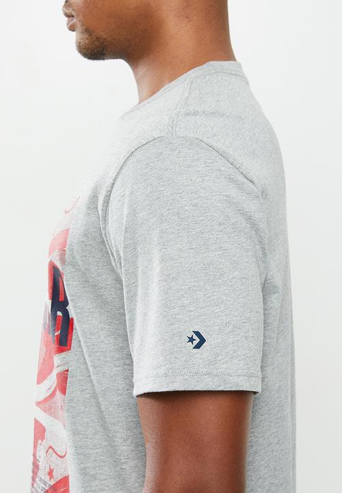 Converse - Converse one star photo ss tee - grey melange