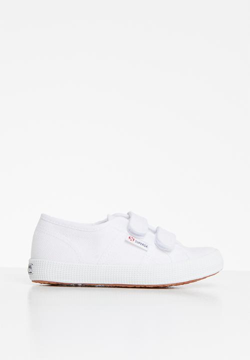 SUPERGA - Classic canvas velcro - white