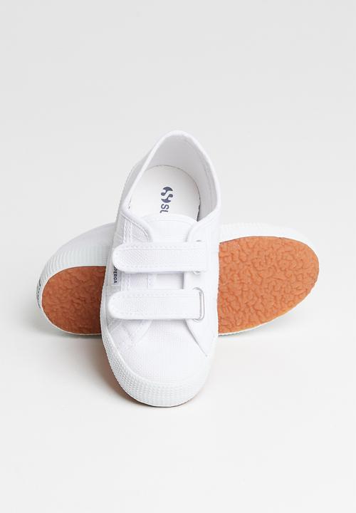 SUPERGA - Classic canvas velcro - white