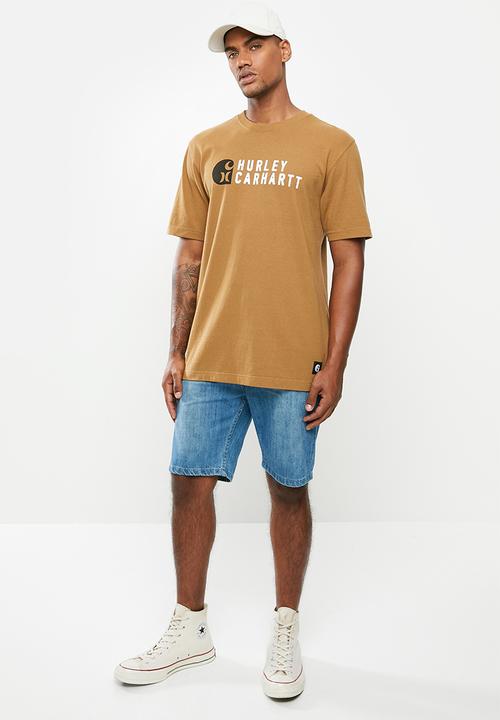 Hurley - Carhartt stacked ss tee - car brown