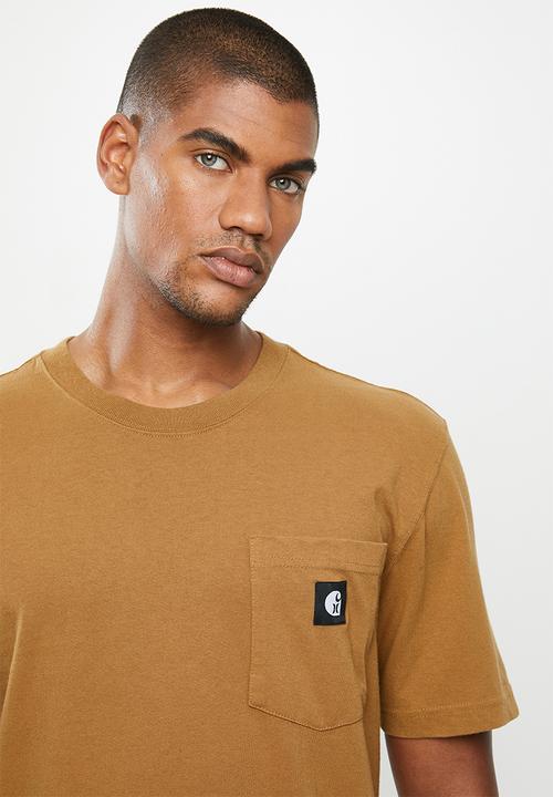 Hurley - Carhartt pocket short sleeve tee - car brown