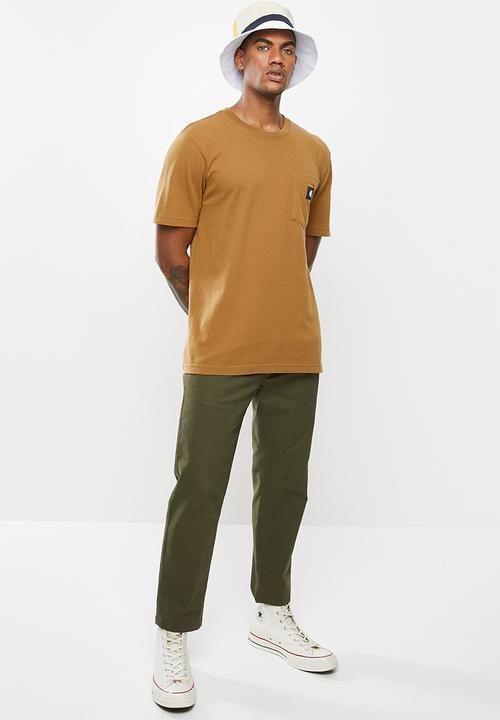 Hurley - Carhartt pocket short sleeve tee - car brown