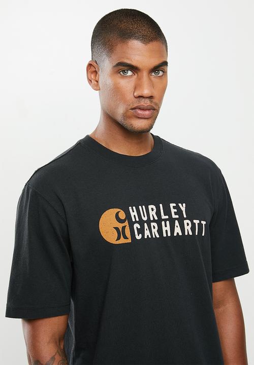 Hurley - Carhartt stacked short sleeve tee - black