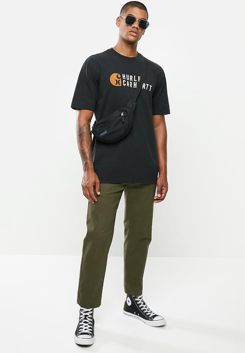 Hurley - Carhartt stacked short sleeve tee - black