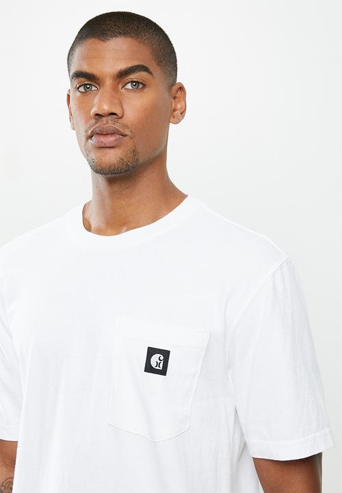 Hurley - Carhartt pocket short sleeve tee - white