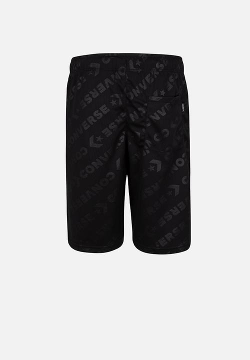 Converse - Converse boys wordmark jacquard short - black