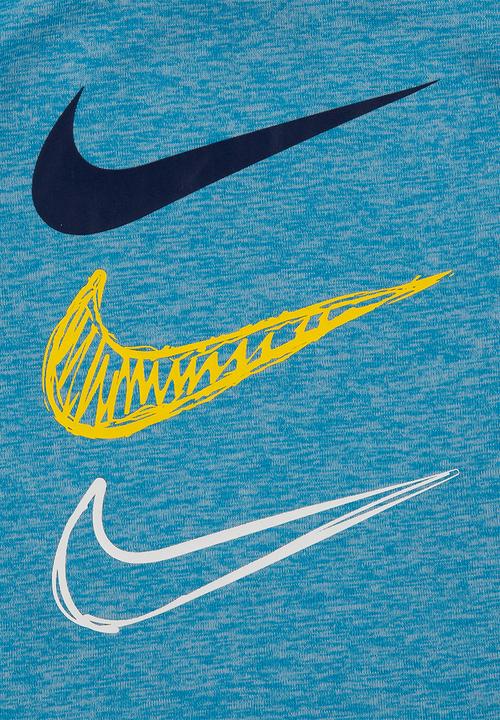 Nike - Nike boys df dropsets tee & short set - navy & blue 