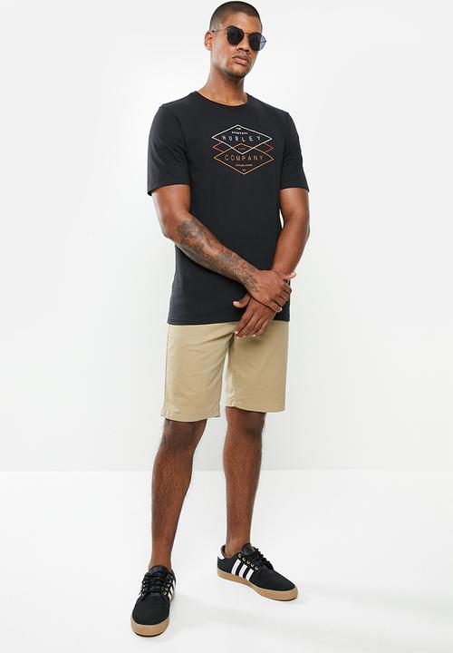 Hurley - Crew tube ride T-shirt - black