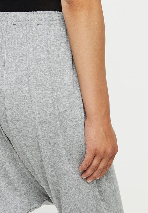 edit - Knit harem pant - grey melange