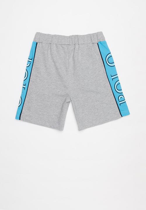POLO - Boys Greg cut & sew short - grey