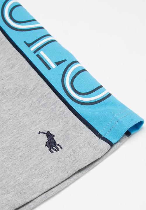 POLO - Boys Greg cut & sew short - grey