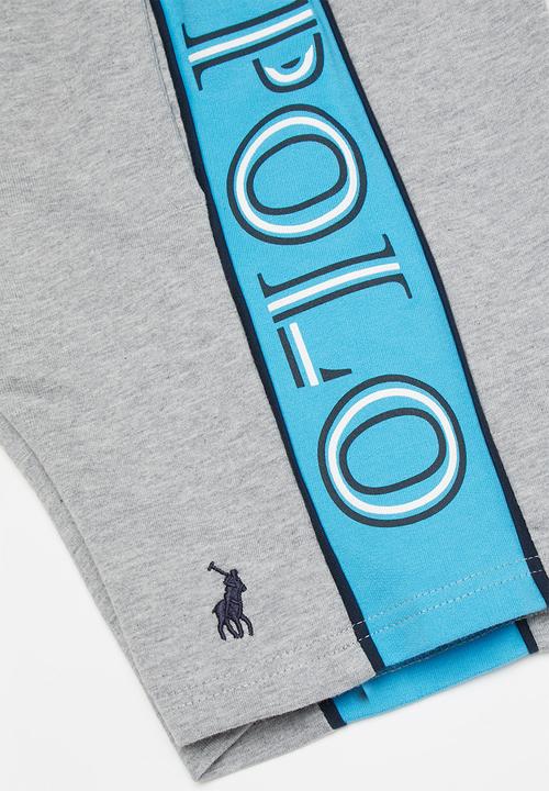 POLO - Boys Greg cut & sew short - grey