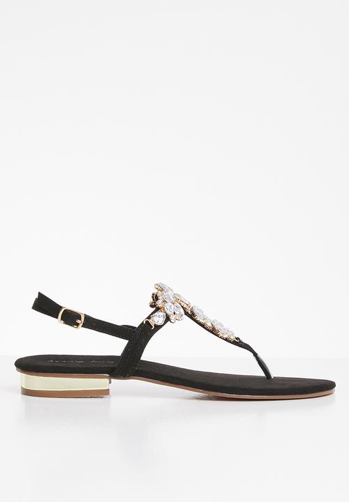 SISSY BOY - Crystal clear sandal - black