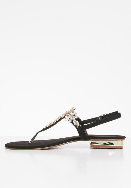 SISSY BOY - Crystal clear sandal - black