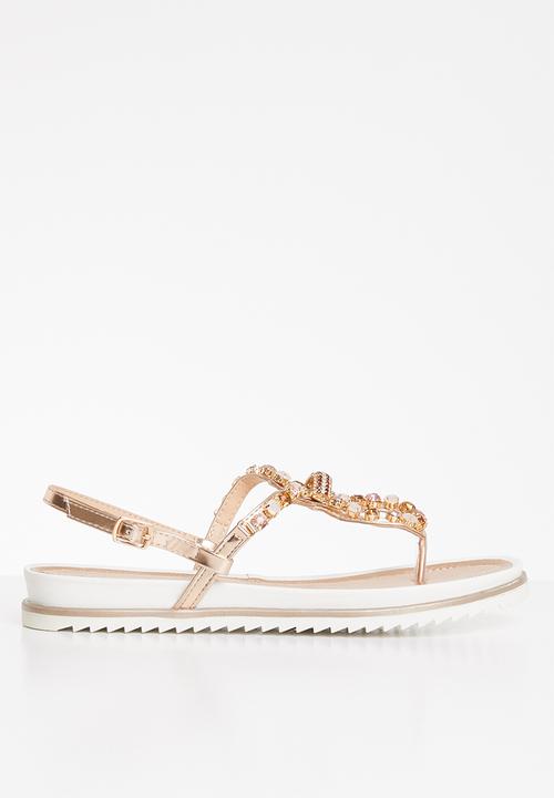 SISSY BOY - Bling all the way sandal - champagne