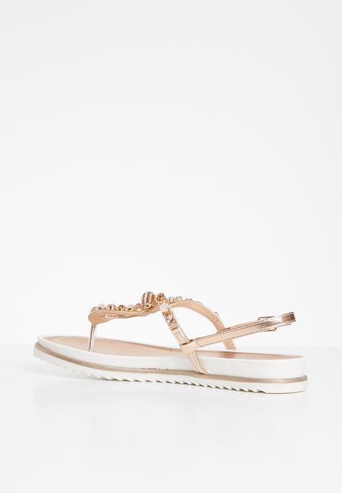 SISSY BOY - Bling all the way sandal - champagne