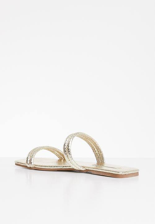 SISSY BOY - Golden delight tube sandal  - gold