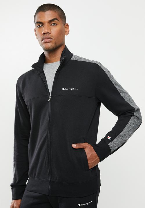 Champion - Full zip track suit - black & grey 