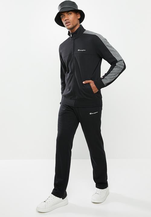 Champion - Full zip track suit - black & grey 