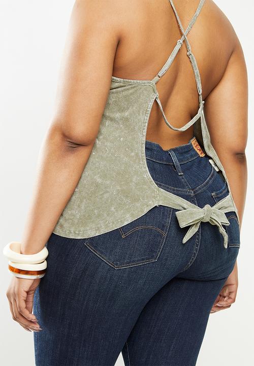 Lizzy - Plus amarah vest - lichen green