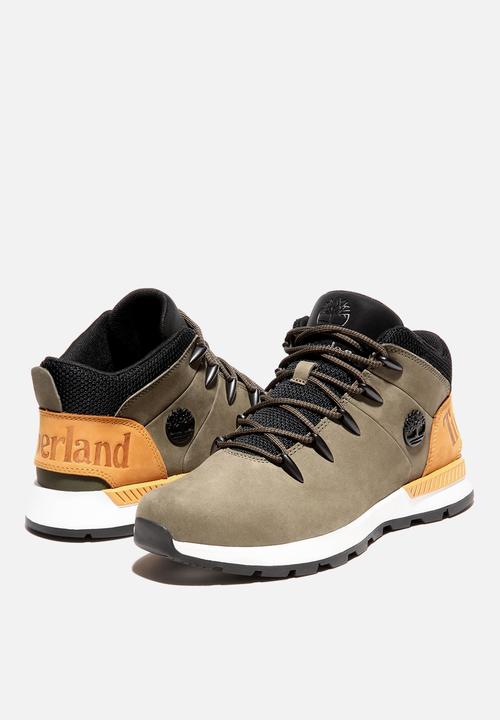 Timberland - Sprint trekker mid - dark green & wheat