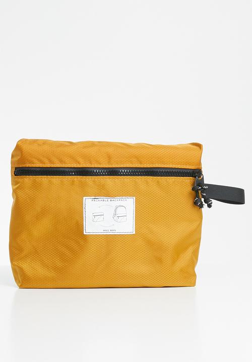 MANGO - Backpack packable - dark yellow