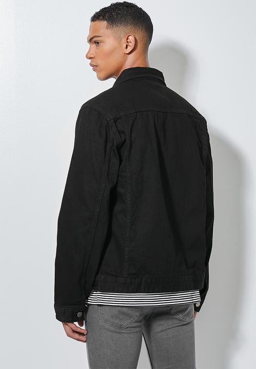 Superbalist - Mod type1 denim trucker jacket - black