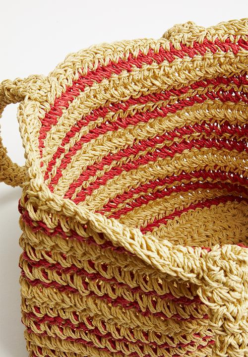Superbalist - Straw shopper - natural & pink