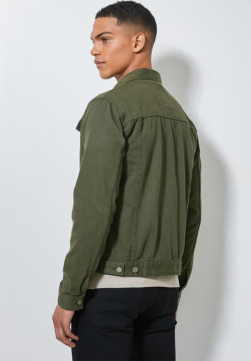 Superbalist - San fran denim trucker jacket - military green