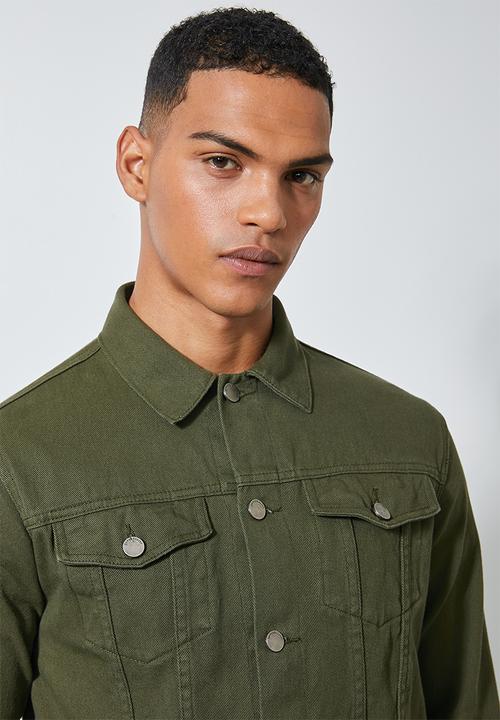 Superbalist - San fran denim trucker jacket - military green