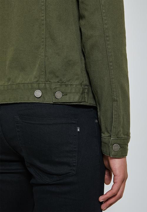 Superbalist - San fran denim trucker jacket - military green