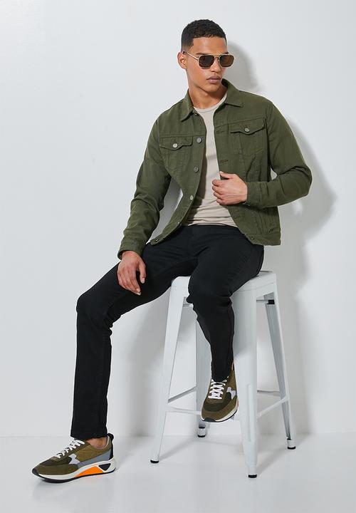 Superbalist - San fran denim trucker jacket - military green