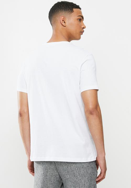 Ben Sherman - Lines and dots logo tee - white