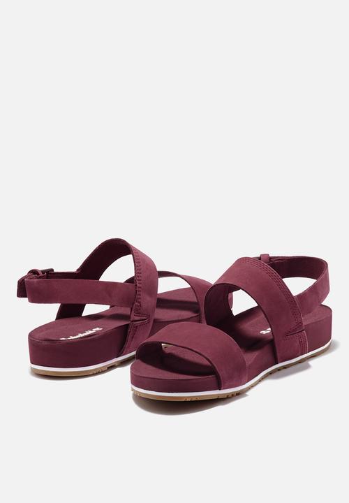 Timberland - Malibu waves 2 band sandal - burgundy 