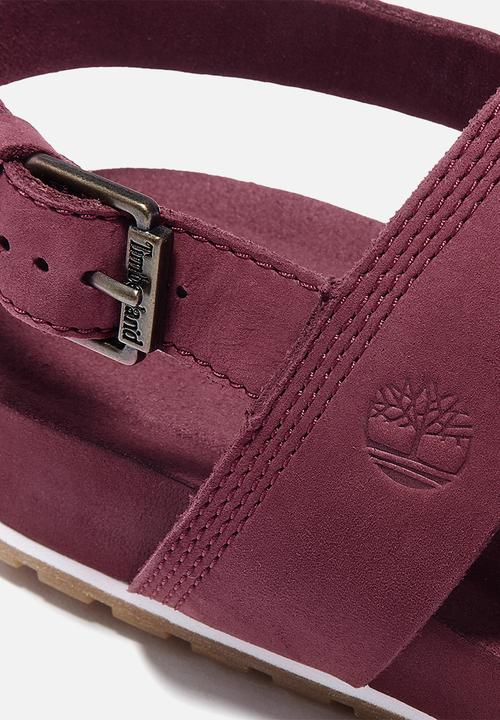 Timberland - Malibu waves 2 band sandal - burgundy 