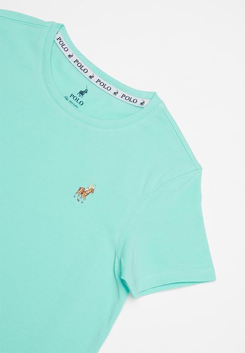 POLO - Girls kelly short sleeve tee - aqua