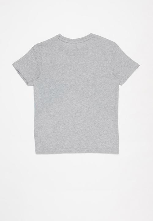POLO - Boys mason cut & sew printed tee - grey