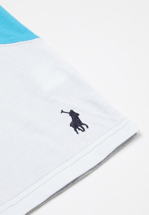 POLO - Boys mason cut & sew printed tee - grey