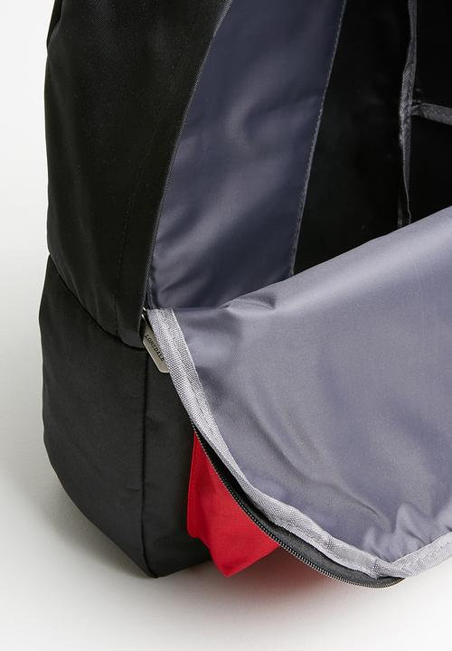 Lonsdale - Logo pocket backpack - black & red