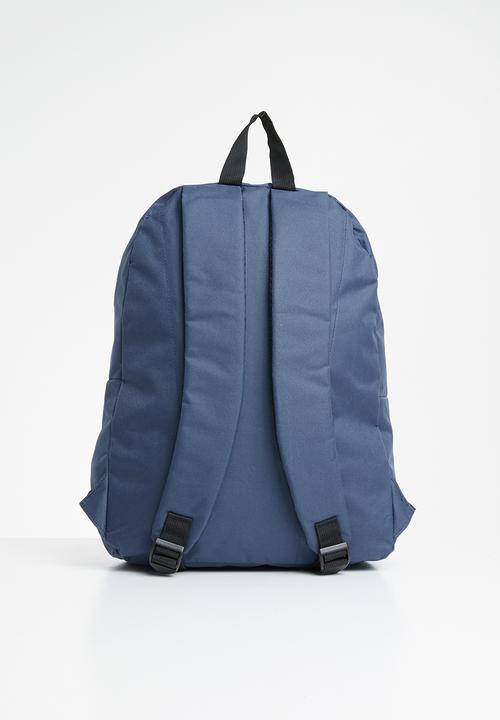 Lonsdale - Logo pocket backpack - navy & red 
