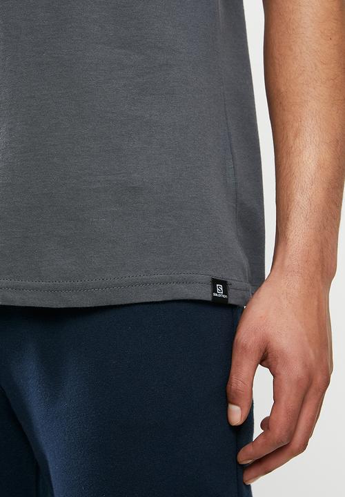 Salomon - Achieve short sleeve tee - anthracite melange