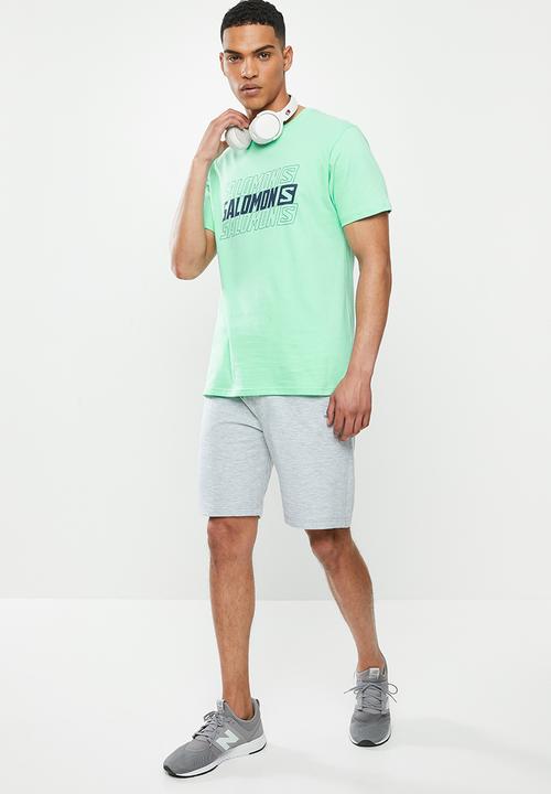 Salomon - Push thru fleece short m - alloy melange