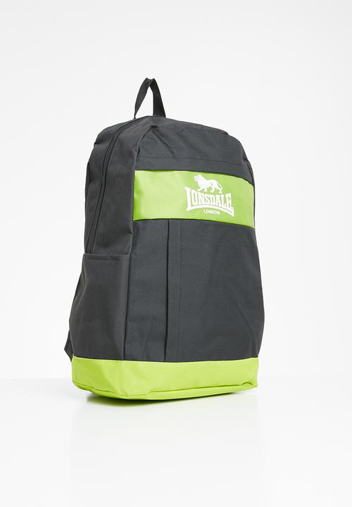 Lonsdale - Backpack - black & green