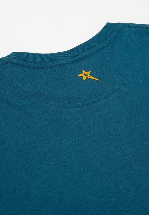 SOVIET - Boys short sleeve logo tee - dark teal