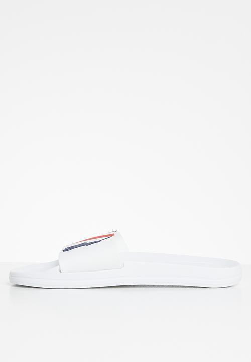 POLO - Carl logo pool sandal - white