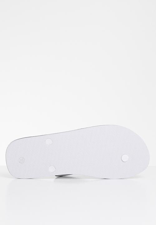 POLO - Gary striped flip flop - navy