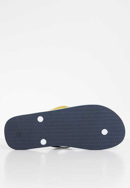POLO - Gary striped flip flop - grey